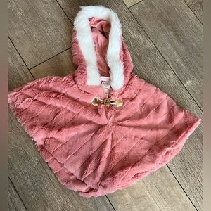 Faux Fur Toddler Poncho